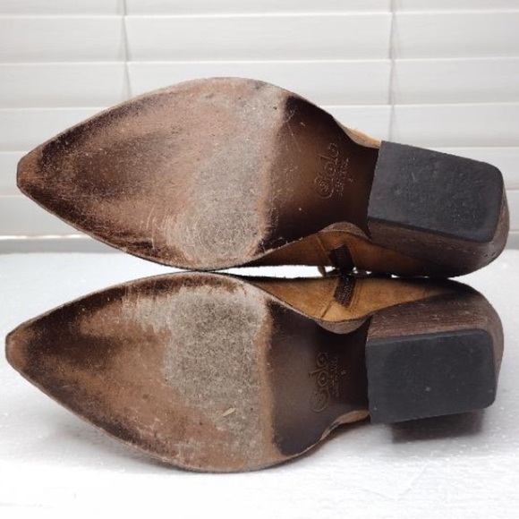 GOLO Lasso Western Revival Boho Suede Snip Toe Ankle Boots - Picture 13 of 16